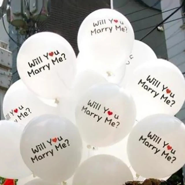 “Will you marry me ?” ballonnen