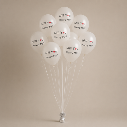 “Will you marry me ?” ballonnen